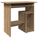skrivebord 80x45x74 cm konstrueret træ kunsteg