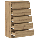 kommode 60x36x103 cm konstrueret træ kunsteg