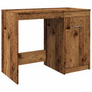 skrivebord 100x50x76 cm konstrueret træ antikt trælook