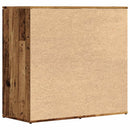 skænk 80x36x75 cm konstrueret træ antikt træ