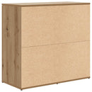 skænk 80x36x75 cm konstrueret træ artisan eg