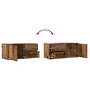 tv-bord 80x34x35,5 cm konstrueret træ antikt trælook
