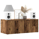 tv-skab 80x34x30 cm konstrueret træ antikt træ