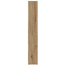 bogreol håndlavet eg 67x24x161 cm konstrueret træ