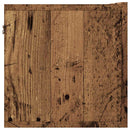 væghængt tv-bord 80x30x30 cm konstrueret træ gammelt træ-look