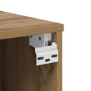væghængt tv-bord 100x30x30 cm konstrueret træ kunsteg