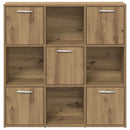bogreol 90x28x90 cm konstrueret træ kunsteg
