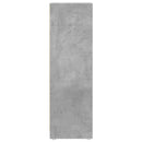 badeværelsesskab 30x30x95 cm konstrueret træ betongrå