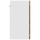 hængende vitrineskab "Lyon" gammelt træ 40x31x60 cm konstrueret træ