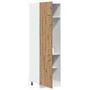 køleskabsskab "Lyon" håndlavet eg 60x57x207 cm konstrueret træ