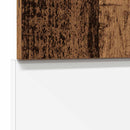 låge til opvaskemaskine 60x1,5x67 cm konstrueret træ antikt træ