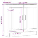 bogskab 82,5x30,5x80 cm konstrueret træ antikt træ