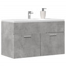 skab til håndvask 80x38,5x46 cm konstrueret træ betongrå
