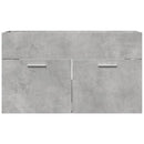 skab til håndvask 80x38,5x46 cm konstrueret træ betongrå