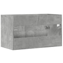 skab til håndvask 80x38,5x46 cm konstrueret træ betongrå
