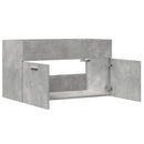 skab til håndvask 80x38,5x46 cm konstrueret træ betongrå
