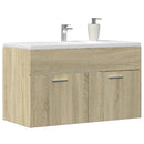 underskab til håndvask 90x38,5x46 cm konstrueret træ sonoma-eg