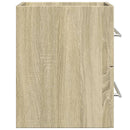 vaskeskab 60x38,5x48 cm konstrueret træ sonoma-eg