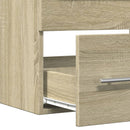 vaskeskab 60x38,5x48 cm konstrueret træ sonoma-eg