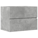 badeværelsesskab 60x38,5x45 cm konstrueret træ betongrå