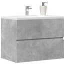 badeværelsesskab 60x38,5x45 cm konstrueret træ betongrå