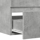 badeværelsesskab 80x38,5x45cm væghængt konstrueret træ betongrå