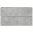 vaskeskab 90x38,5x45 cm konstrueret træ betongrå