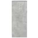 badeværelsesskab 60x33x80 cm konstrueret træ betongrå