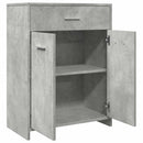 badeværelsesskab 60x33x80 cm konstrueret træ betongrå