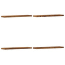 væghylder 4 stk. 40x20x1,5 cm konstrueret træ antikt trælook