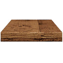væghylder 4 stk. 40x20x1,5 cm konstrueret træ antikt trælook