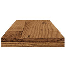 væghylder 4 stk. 60x20x1,5 cm konstrueret træ antikt trælook
