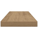 væghylder 4 stk. 60x20x1,5 cm konstrueret træ kunsteg
