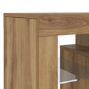 tv-bord m. LED-lys 120x36,5x40 cm konstrueret træ kunsteg