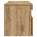 tv-bord med LED-lys 120x35x40 cm konstrueret træ kunsteg