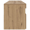tv-bord med LED-lys 90x35x40 cm konstrueret træ kunsteg