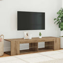 tv-bord med LED-lys 90x39x30 cm konstrueret træ kunsteg