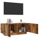 tv-bord 100x35x40 cm konstrueret træ antikt træ