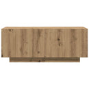 tv-bord 100x35x40 cm konstrueret træ kunsteg