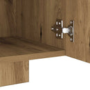 tv-bord med LED-lys 160x35x40 cm konstrueret træ kunsteg