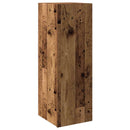 tv-bord 30,5x30x90 cm konstrueret træ antikt træ