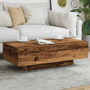 sofabord 100x49,5x31 cm konstrueret træ antikt træ