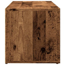 skobænk 105x35x35 cm konstrueret træ antikt trælook