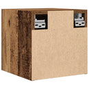 væghængt tv-skabe 2 stk. 30,5x30x30 cm antikt træ