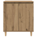 skænk 60x35x70 cm konstrueret træ egetræsfarve
