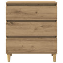 skænk 60x35x70 cm konstrueret træ egetræsfarve