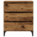 skænk 60x35x70 cm konstrueret træ antikt træ