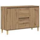 skænk 102x35x70 cm konstrueret træ kunsteg