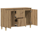 skænk 102x35x70 cm konstrueret træ kunsteg