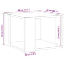 sofabord 40x40x30 cm konstrueret træ kunsteg